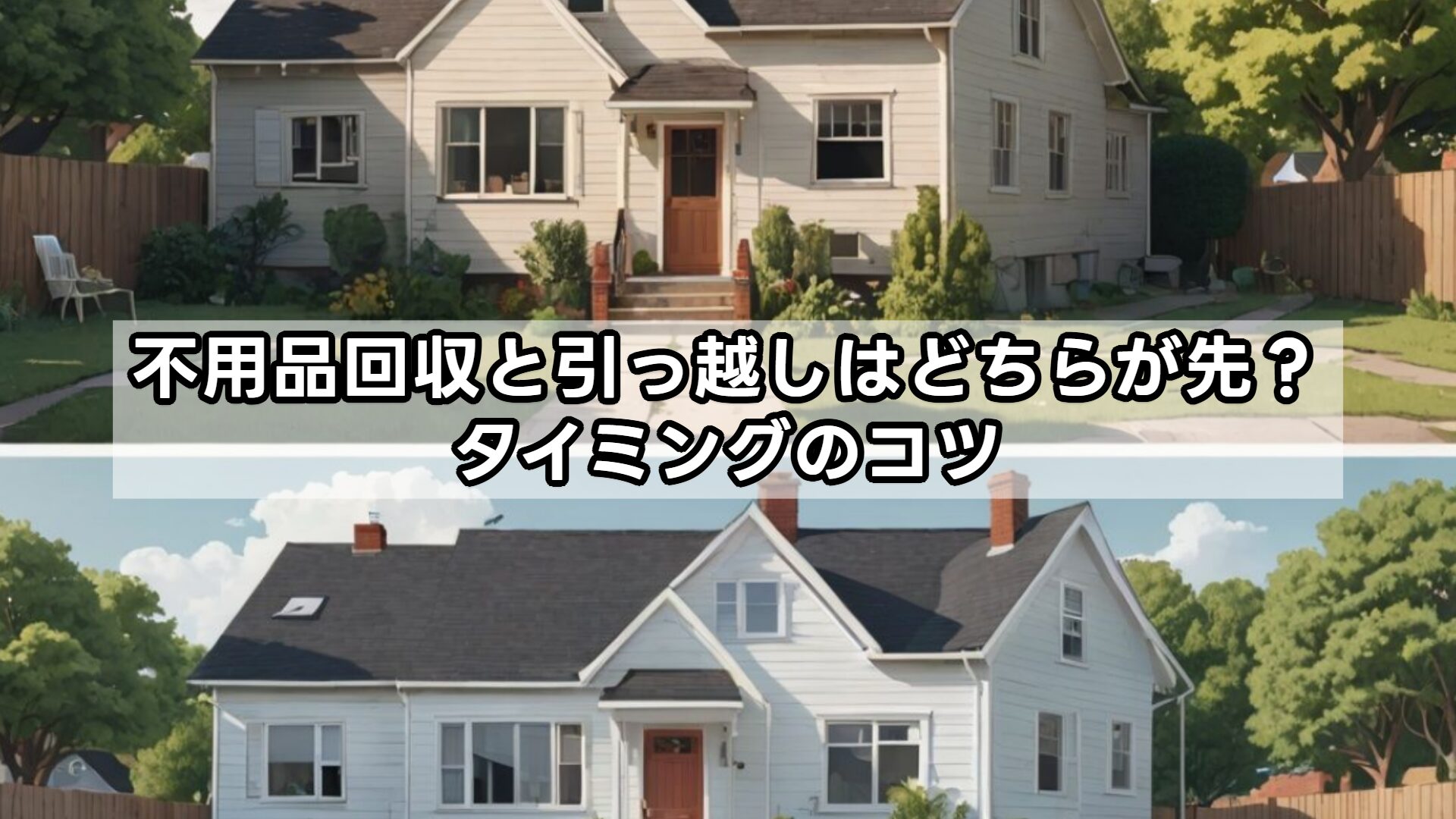 不用品回収と引っ越しはどちらが先？タイミングのコツ