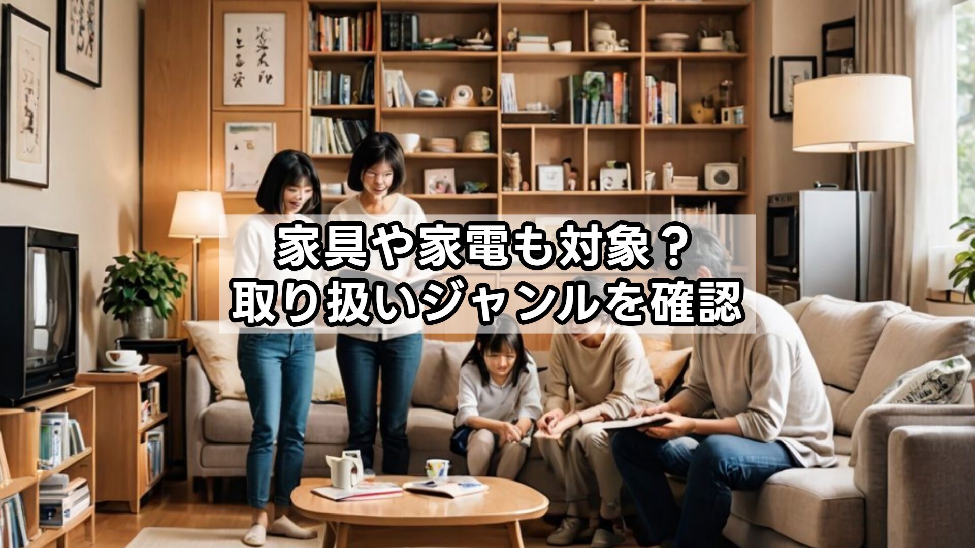 家具や家電も対象?取り扱いジャンルを確認