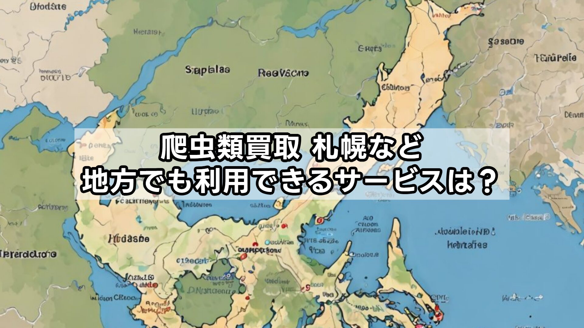 爬虫類買取 札幌など地方でも利用できるサービスは？