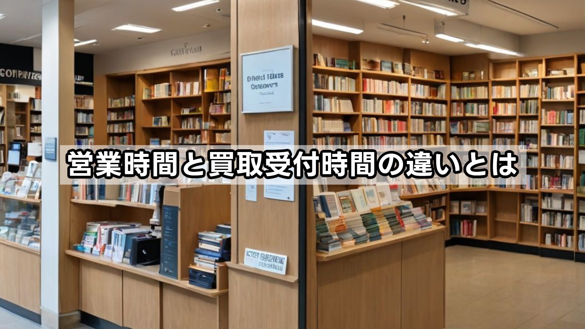営業時間と買取受付時間の違いとは