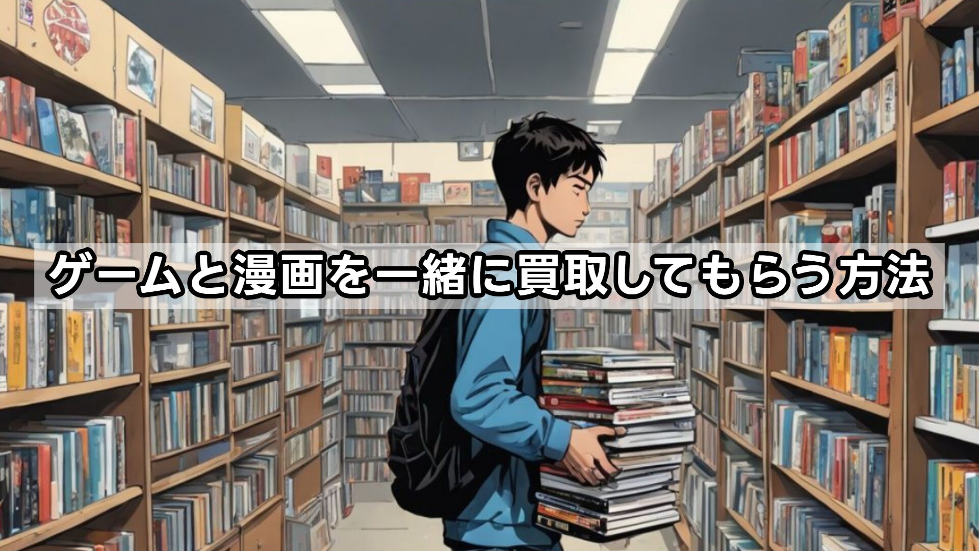 ゲームと漫画を一緒に買取してもらう方法