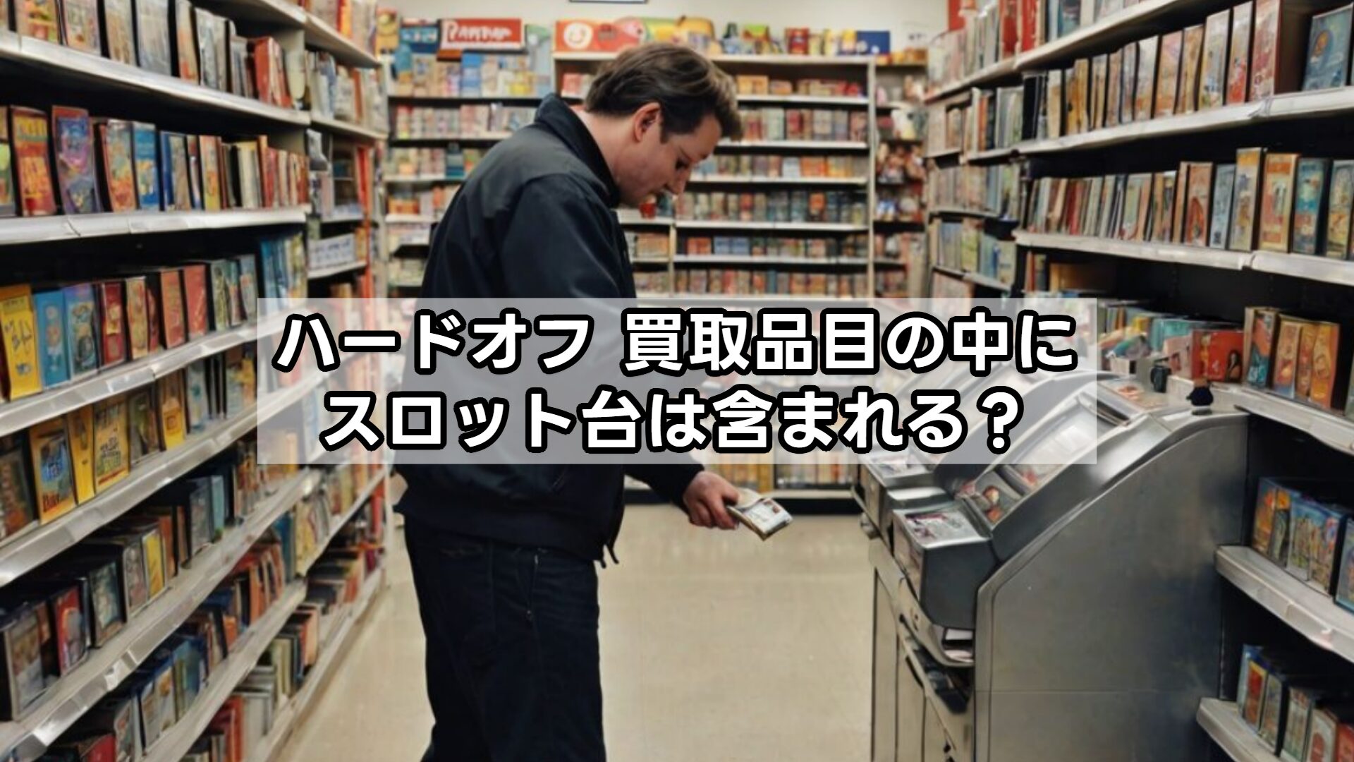 ハードオフ 買取品目の中にスロット台は含まれる？