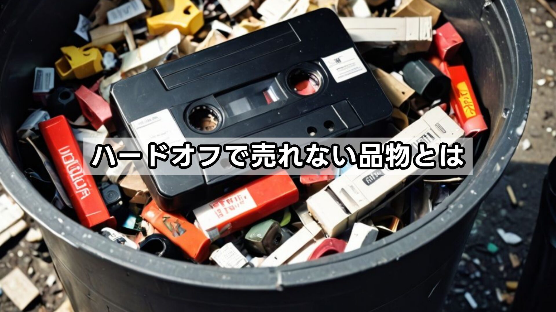 ハードオフで売れない品物とは