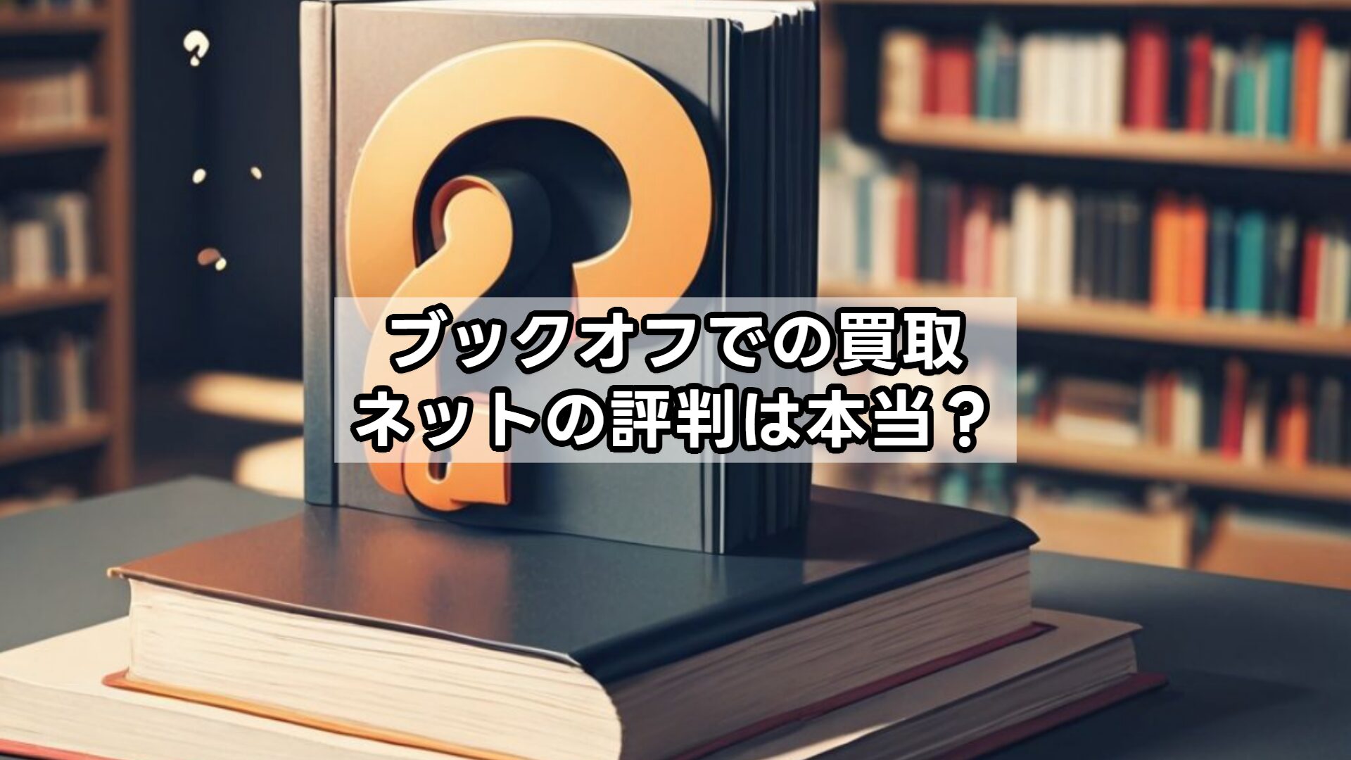 ブックオフでの買取、ネットの評判は本当？