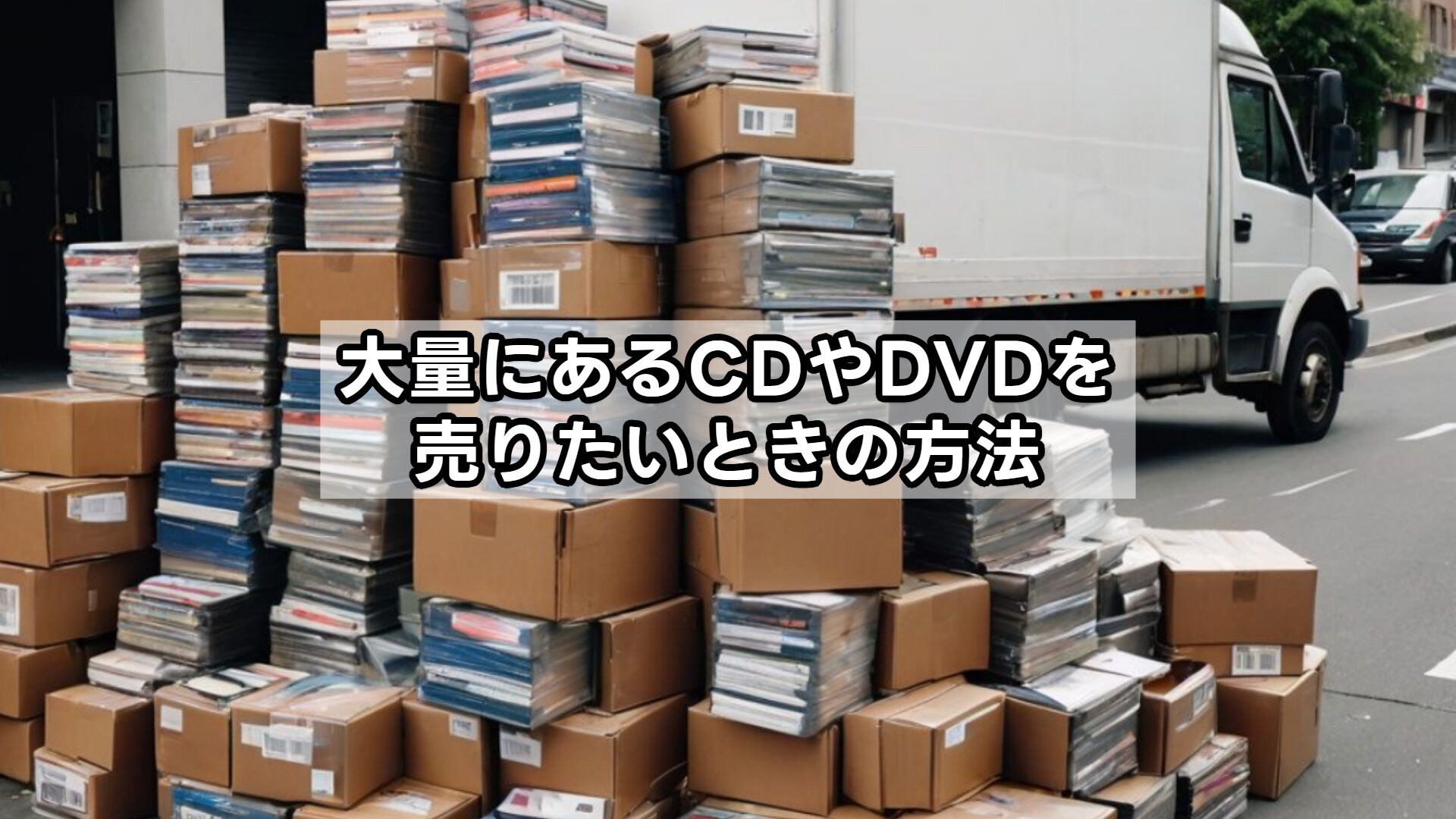 大量にあるCDやDVDを売りたいときの方法