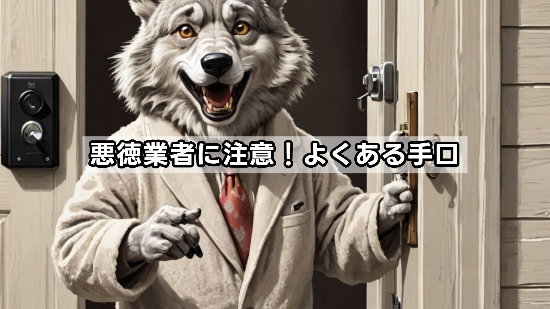 悪徳業者に注意！よくある手口