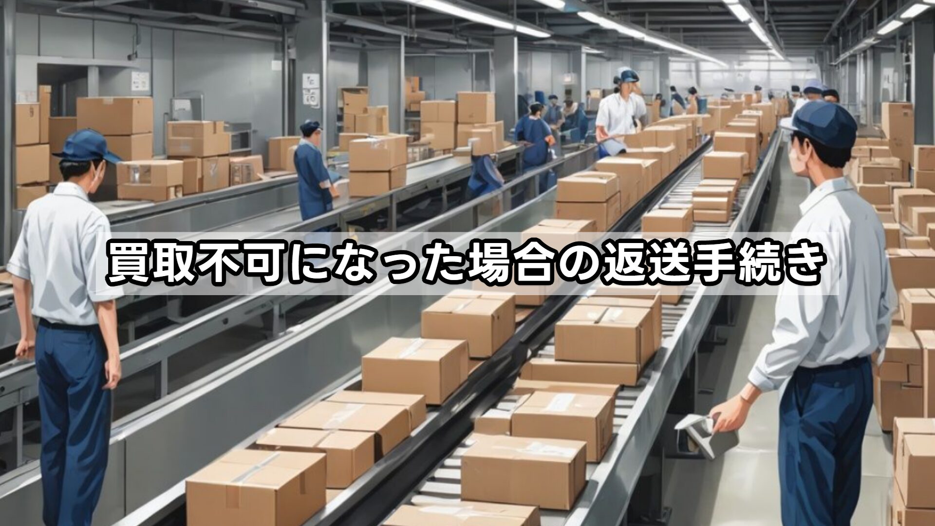 買取不可になった場合の返送手続き