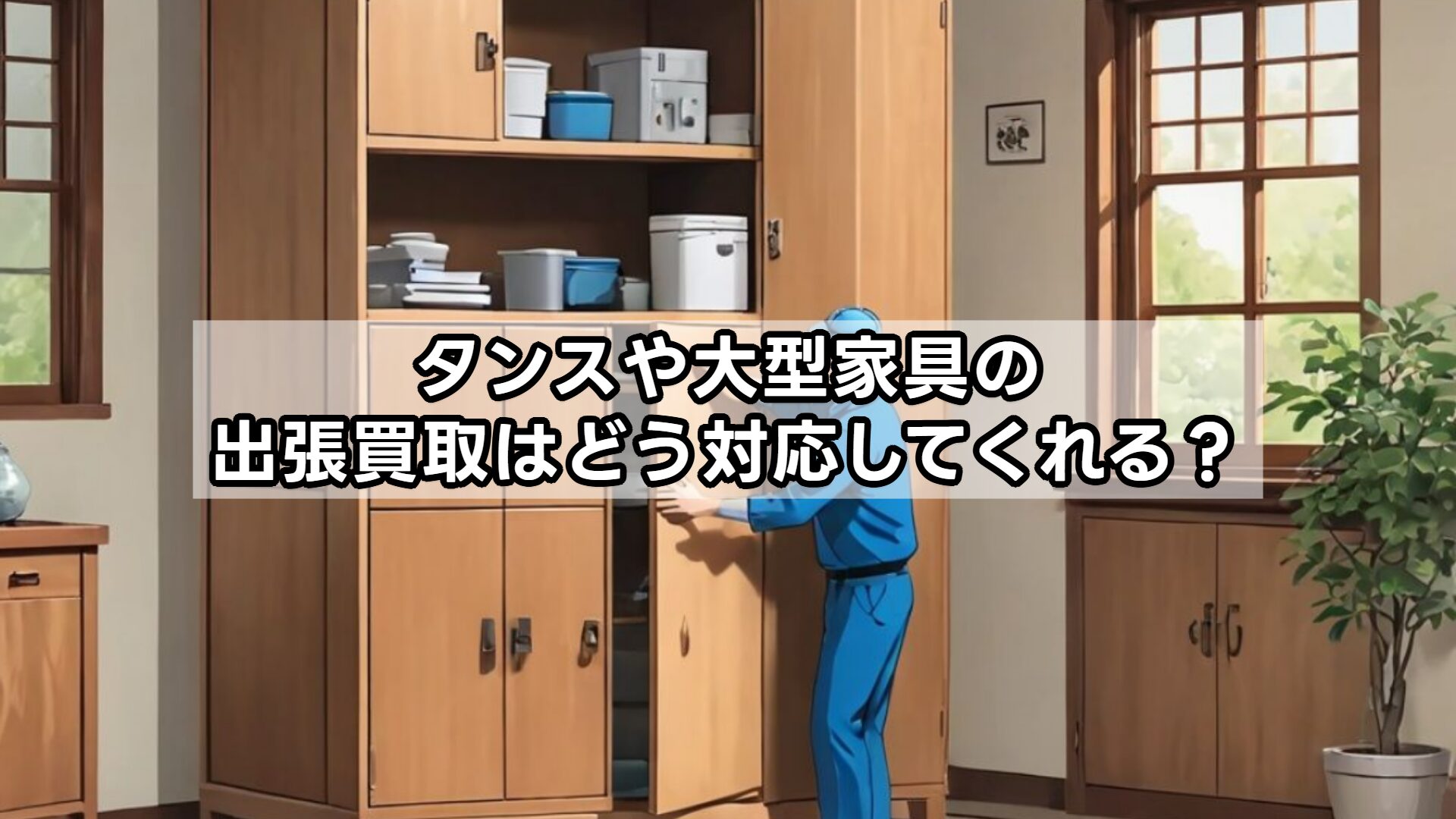 タンスや大型家具の出張買取はどう対応してくれる？