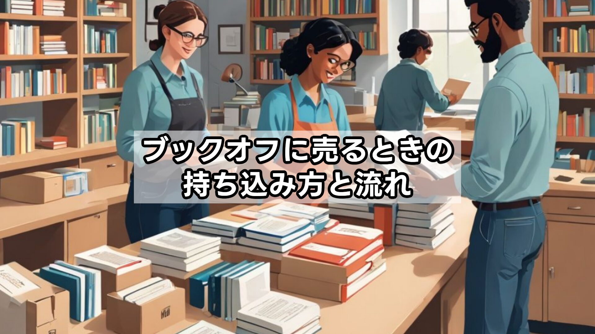 ブックオフに売るときの持ち込み方と流れ