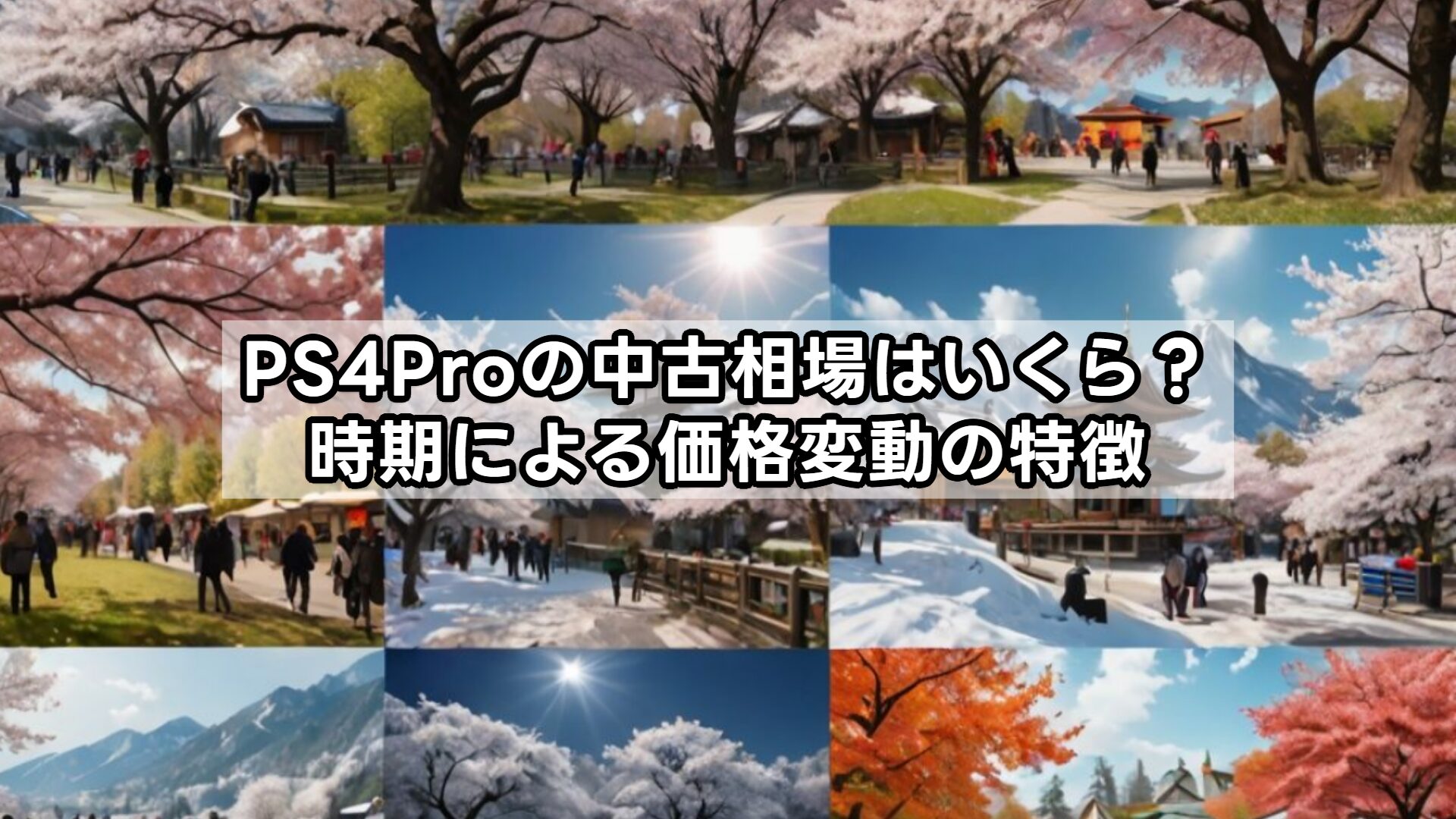 PS4Proの中古相場はいくら?時期による価格変動の特徴