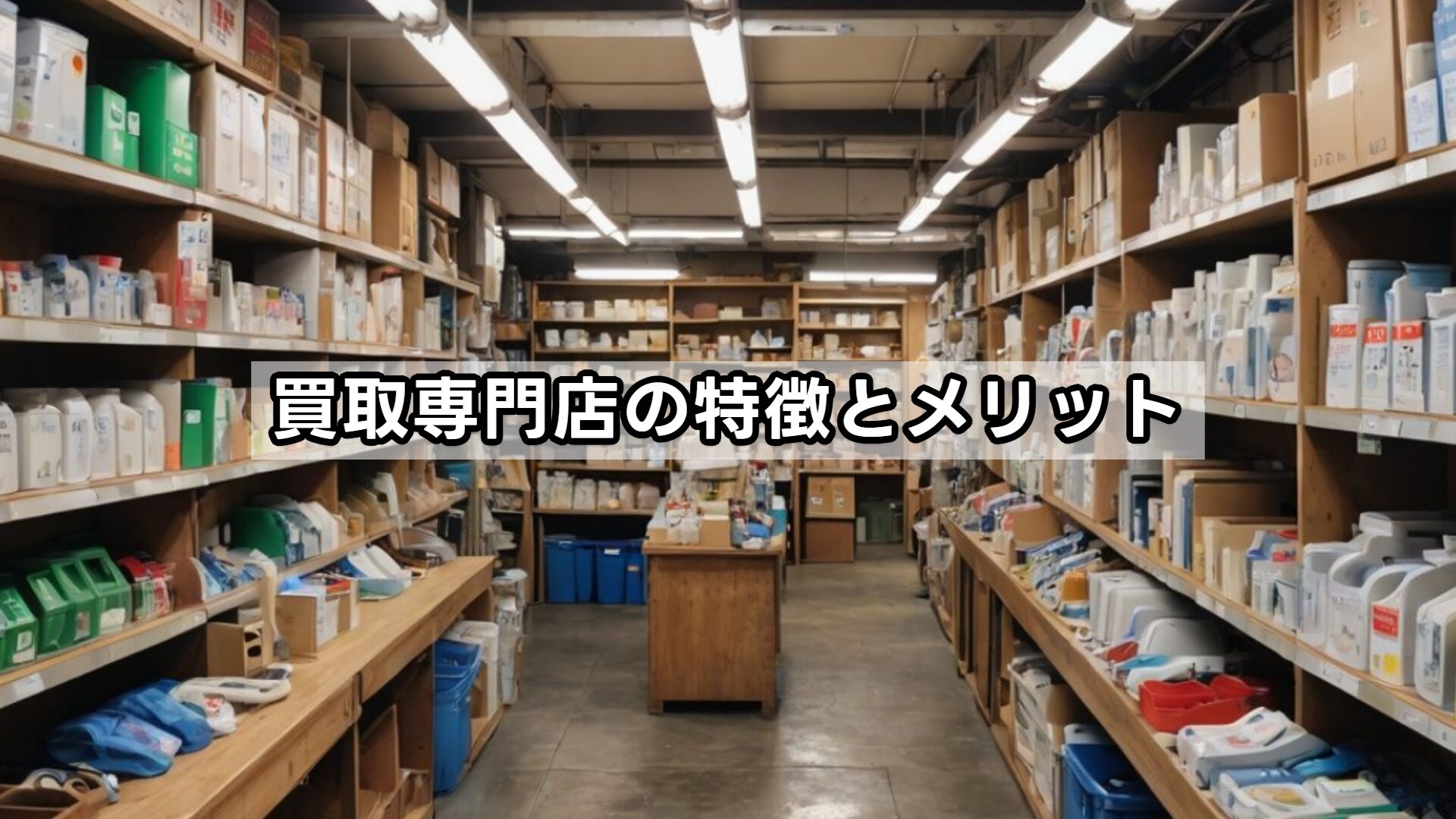 買取専門店の特徴とメリット