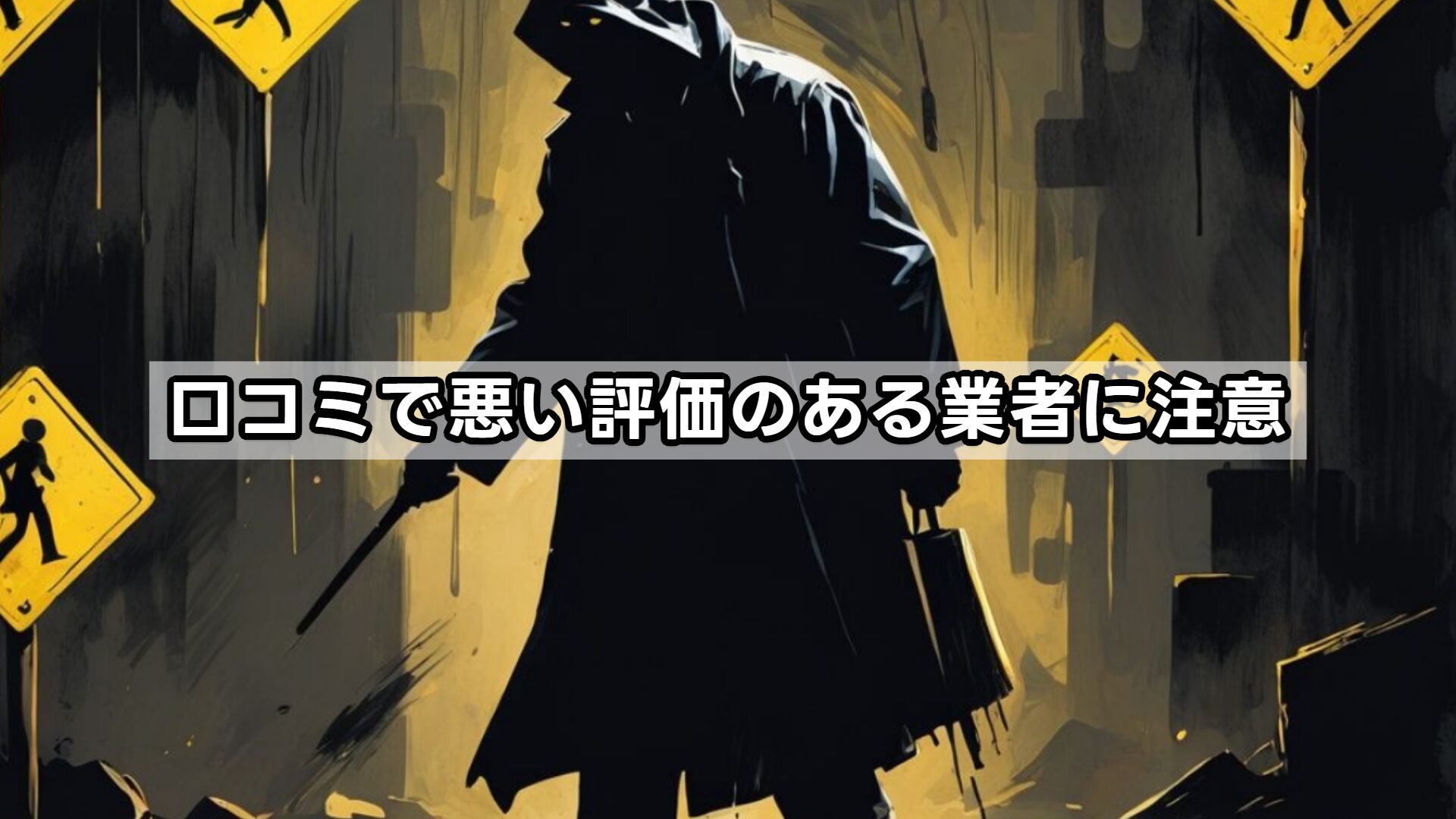 口コミで悪い評価のある業者に注意