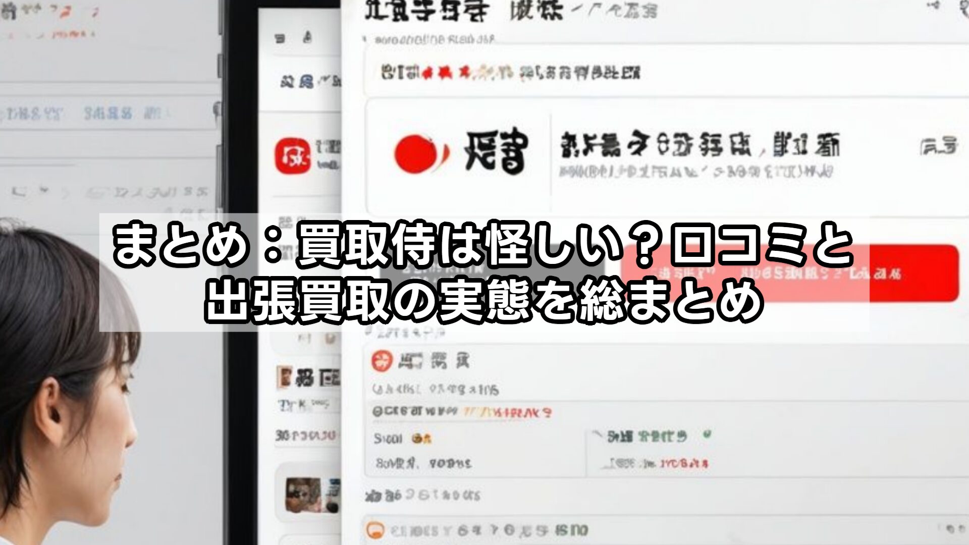 まとめ:買取侍は怪しい?口コミと出張買取の実態を総まとめ