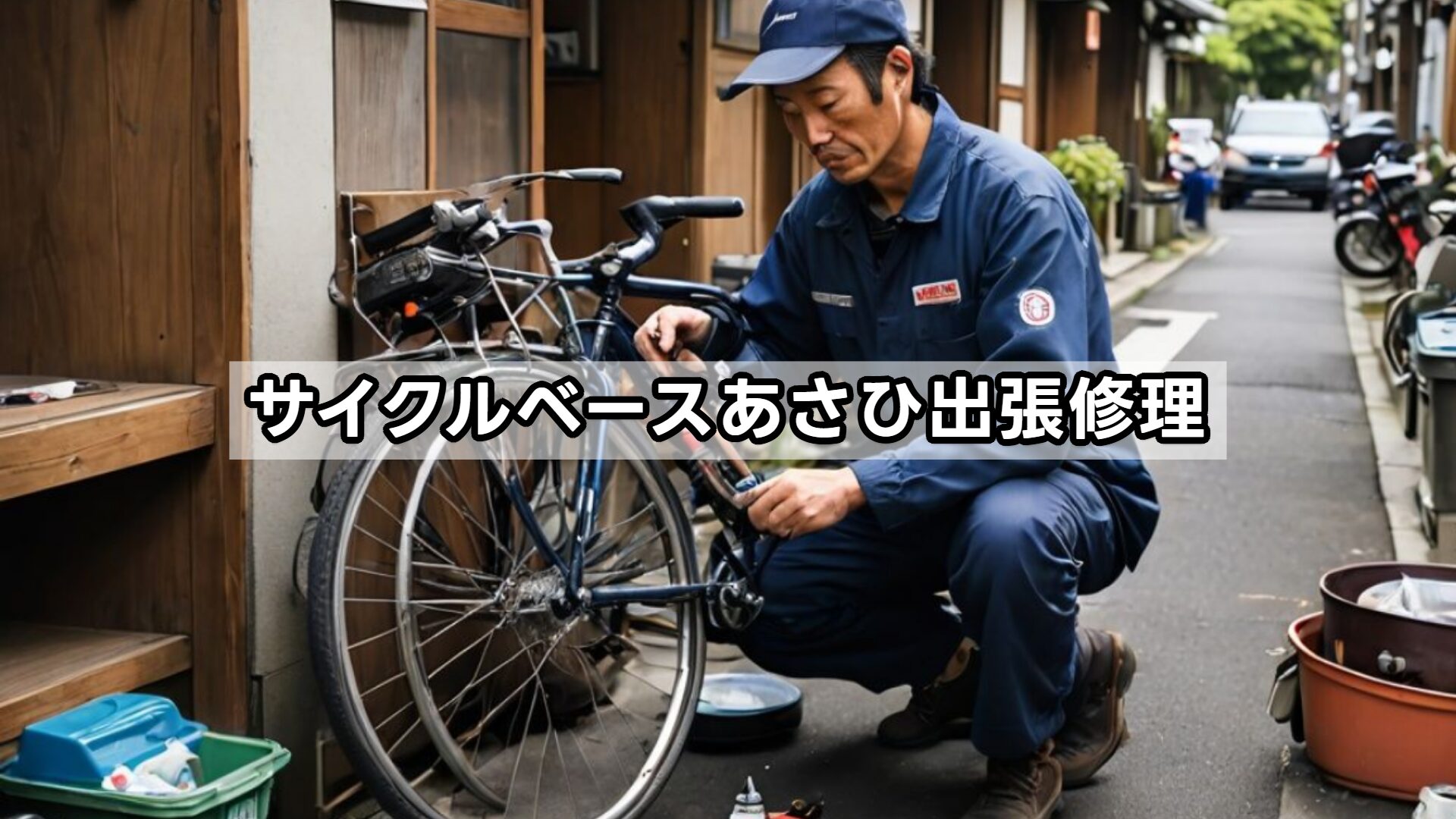 サイクルベースあさひ出張修理