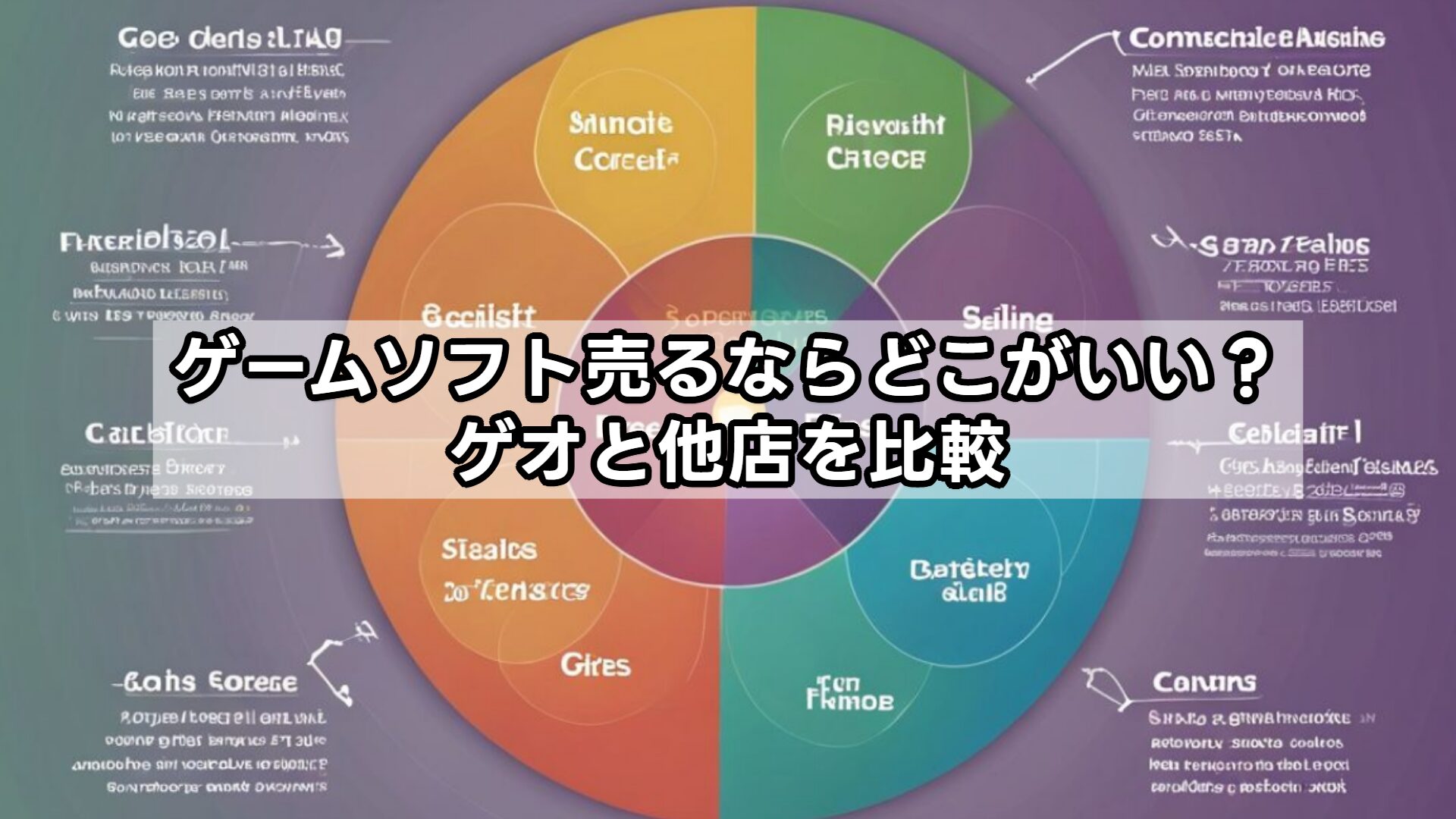 ゲームソフト売るならどこがいい？ゲオと他店を比較