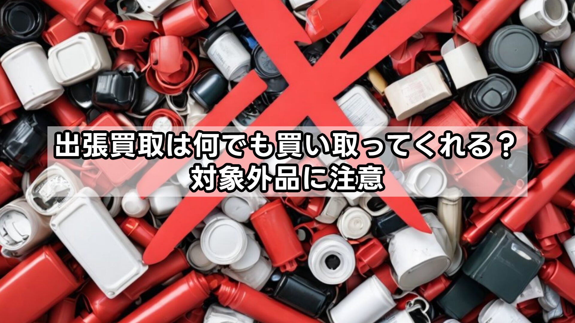 出張買取は何でも買い取ってくれる？対象外品に注意