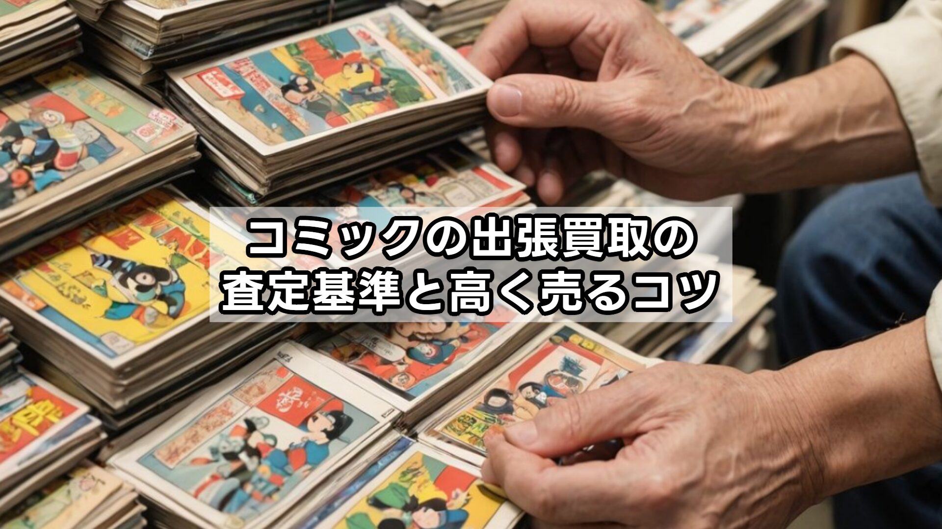 コミックの出張買取の査定基準と高く売るコツ
