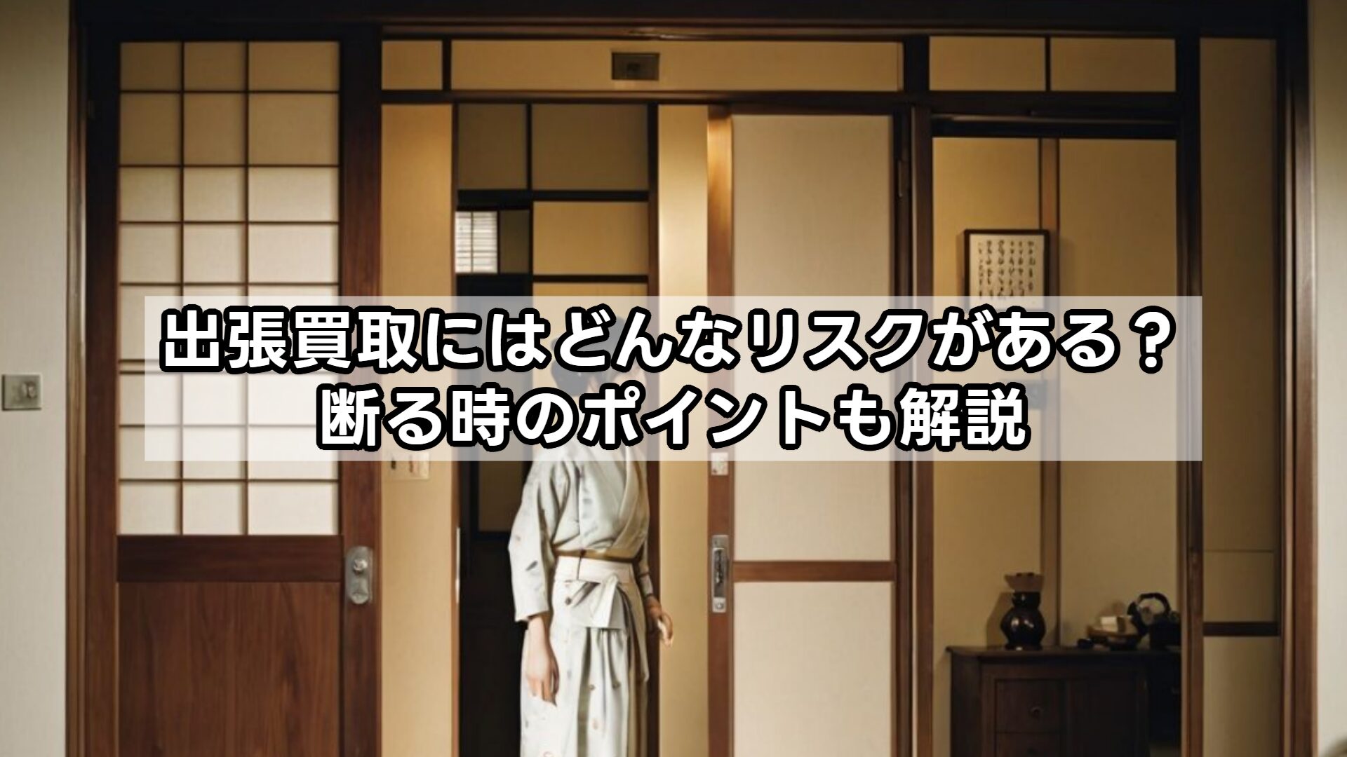出張買取にはどんなリスクがある?断る時のポイントも解説