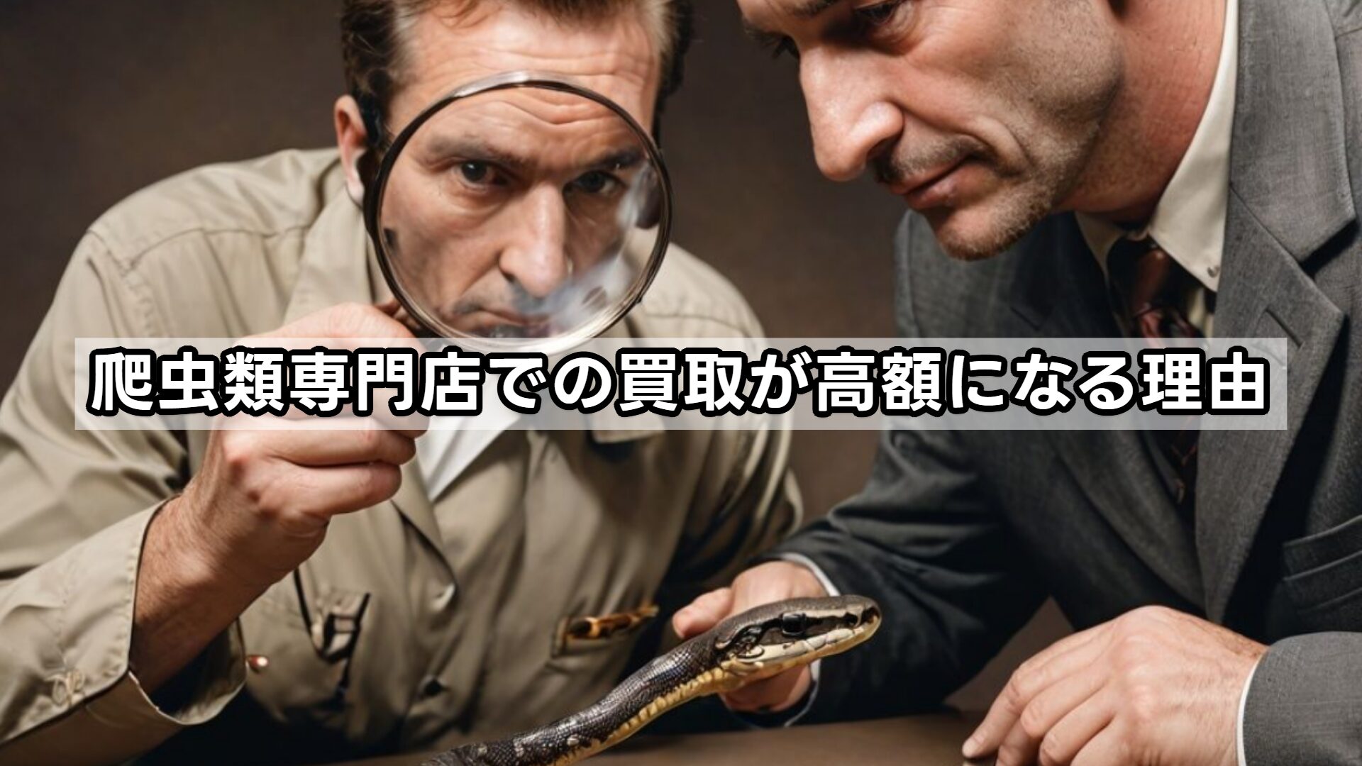 爬虫類専門店での買取が高額になる理由
