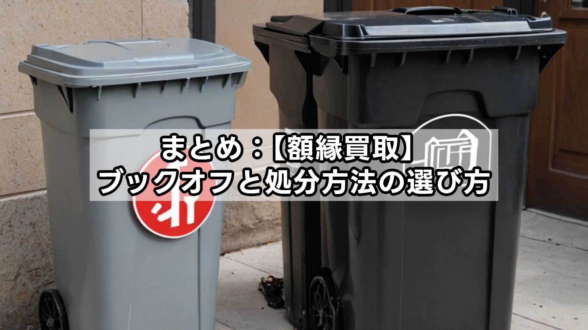 まとめ：【額縁買取】ブックオフと処分方法の選び方