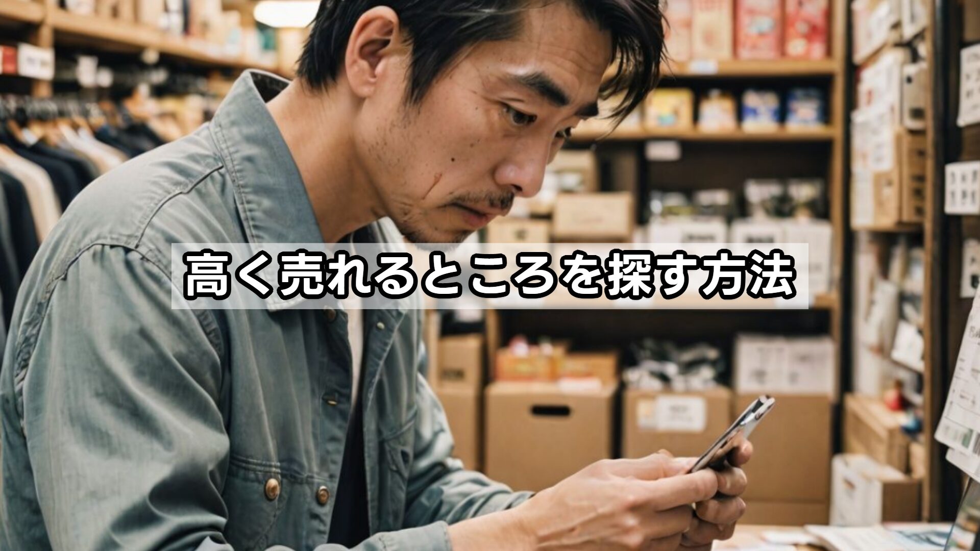 高く売れるところを探す方法