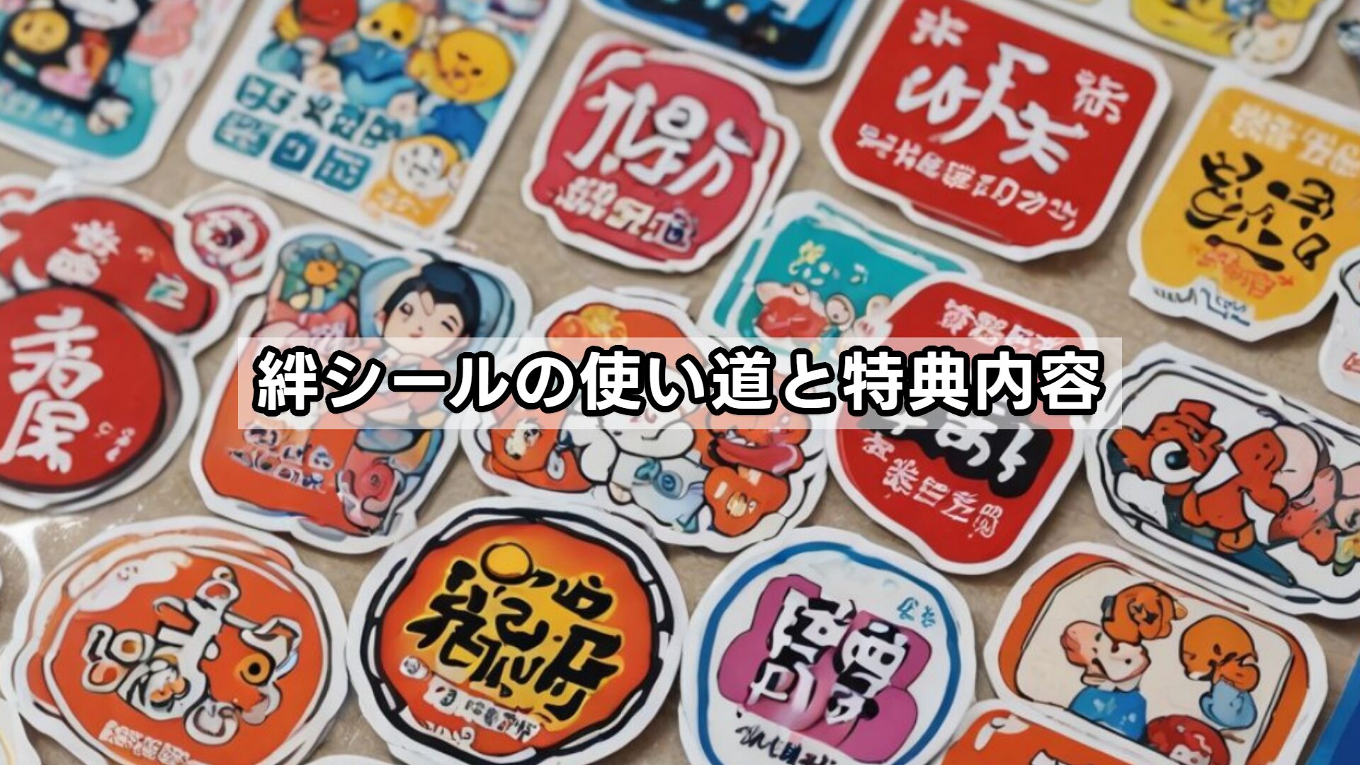 絆シールの使い道と特典内容