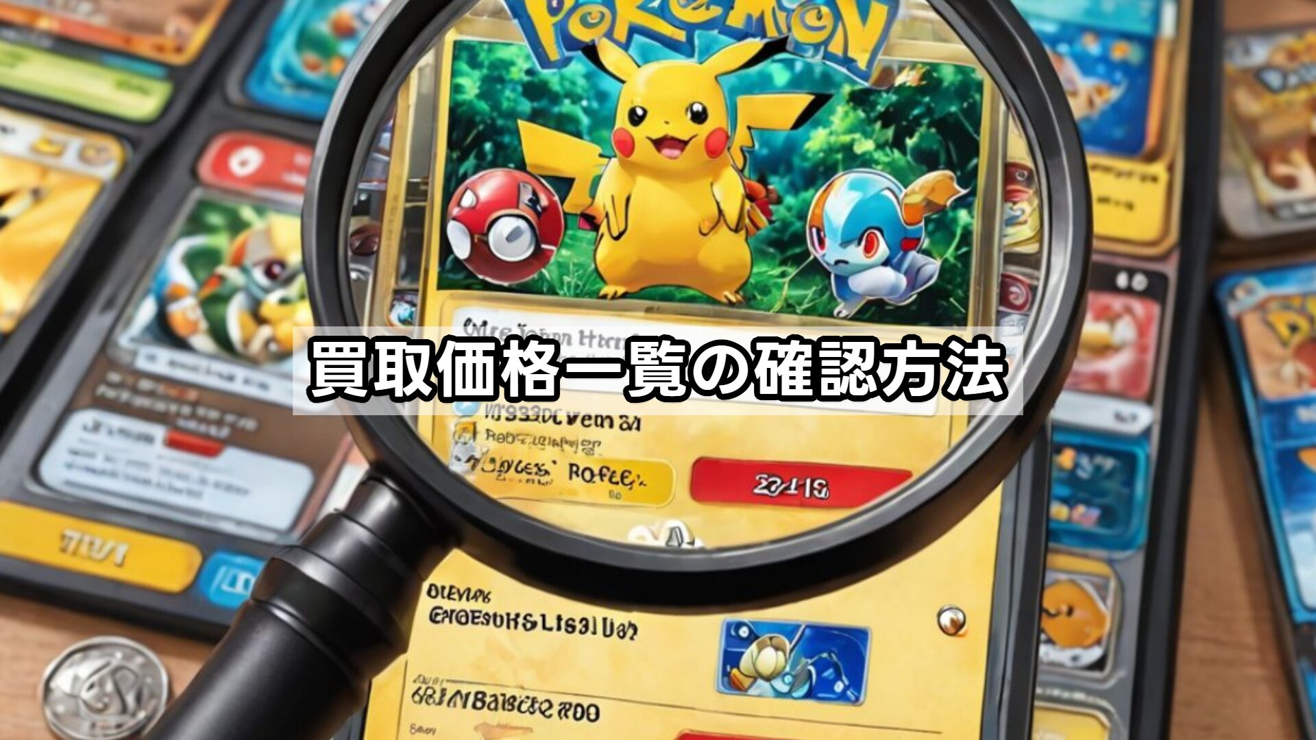 買取価格一覧の確認方法