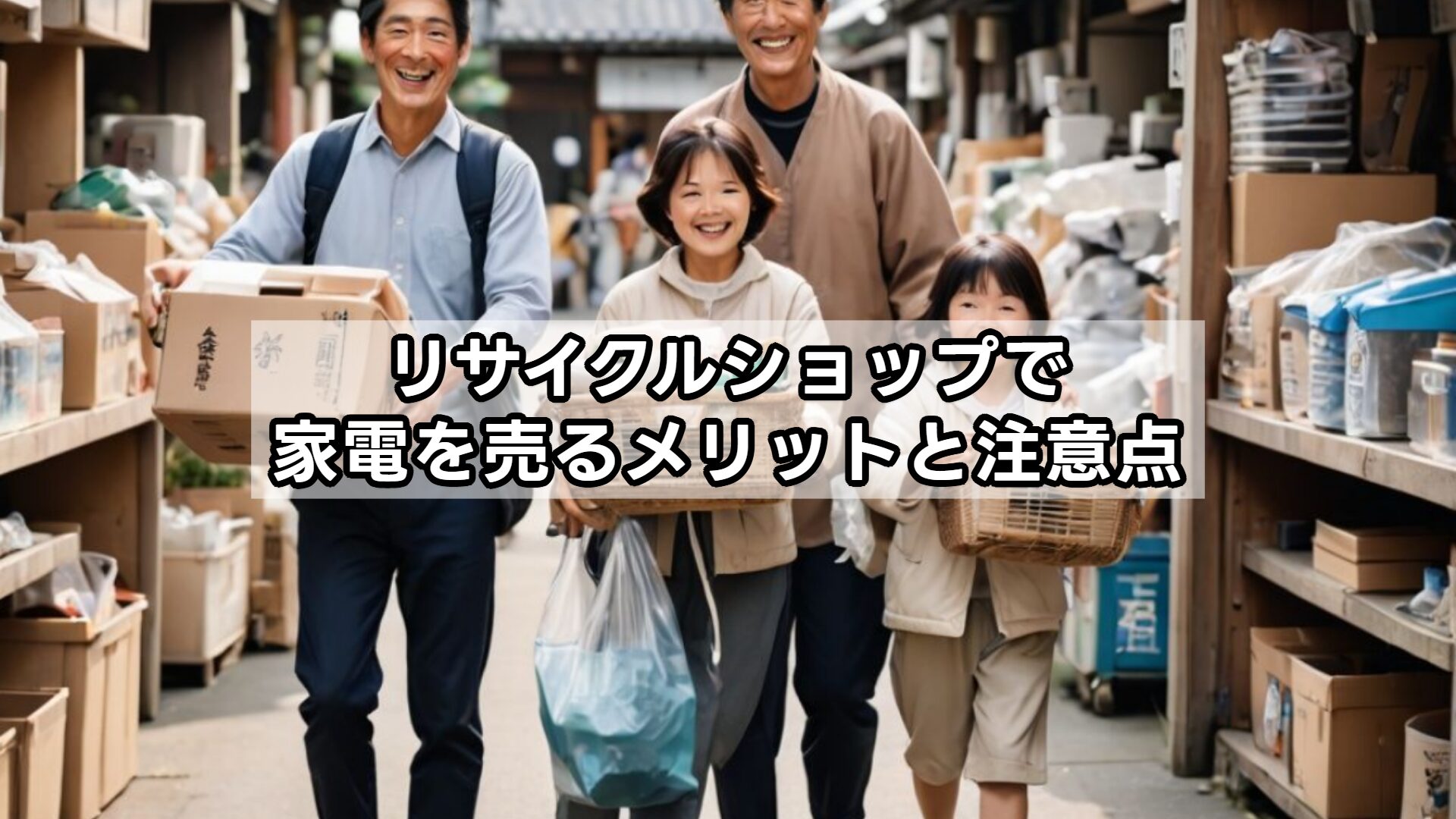 リサイクルショップで家電を売るメリットと注意点