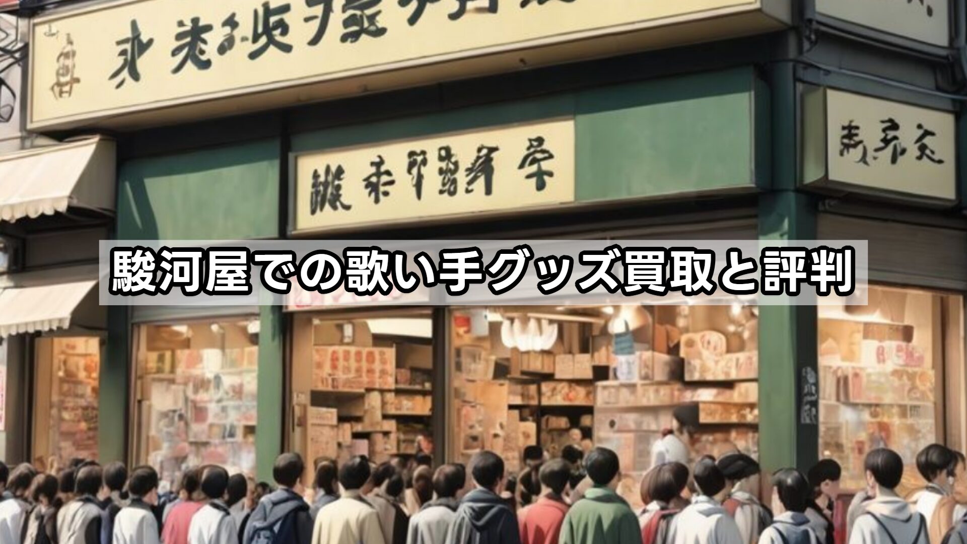 駿河屋での歌い手グッズ買取と評判