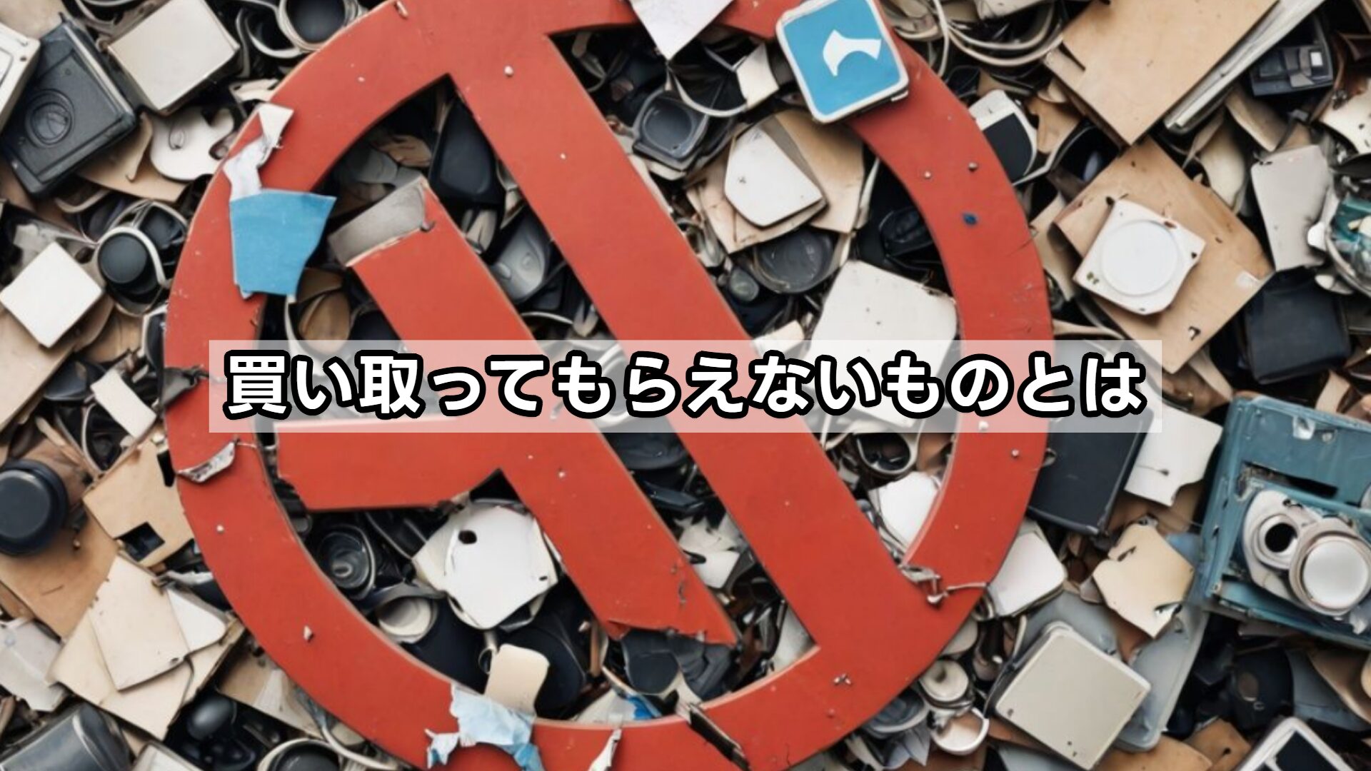 買い取ってもらえないものとは