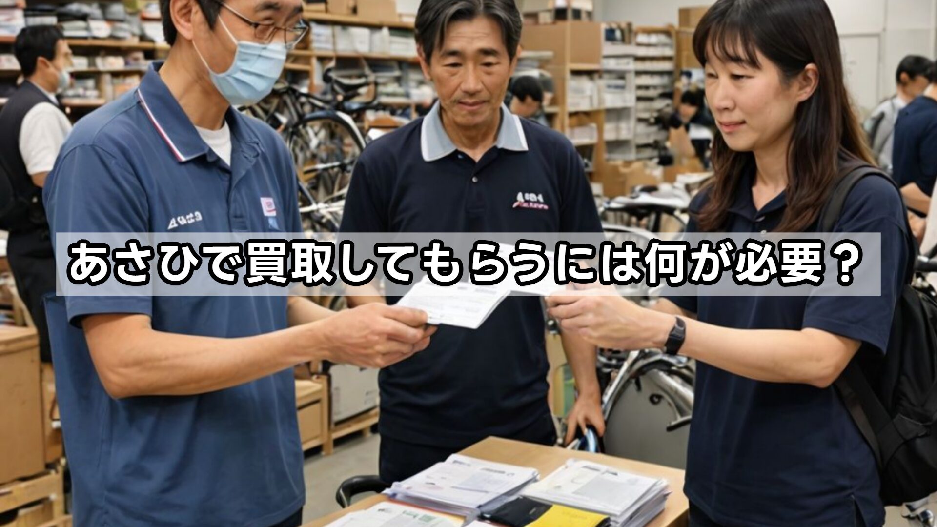 あさひで買取してもらうには何が必要？