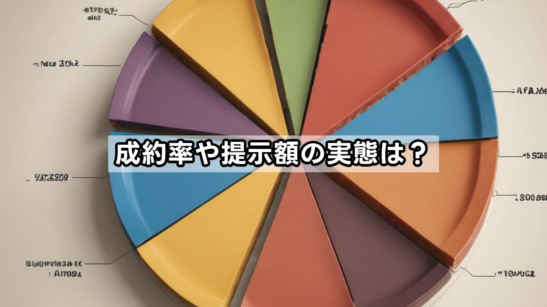成約率や提示額の実態は？