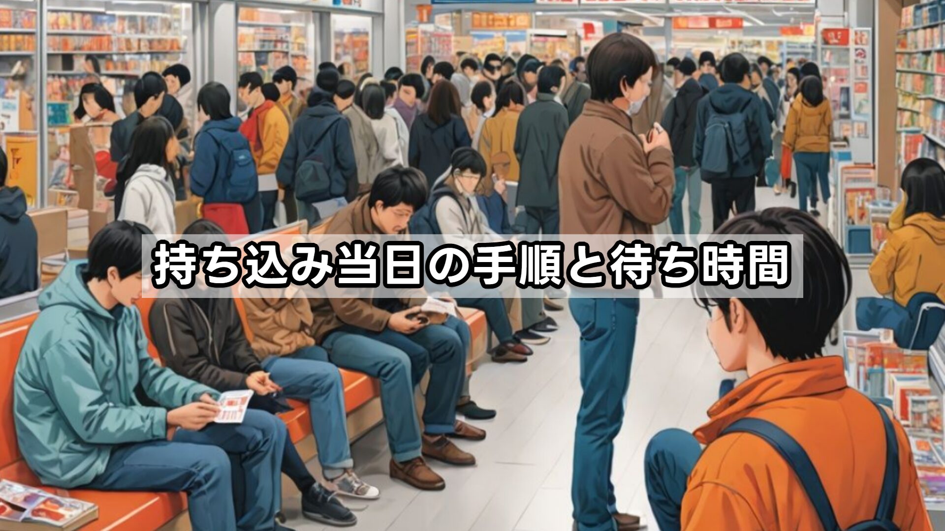 持ち込み当日の手順と待ち時間 