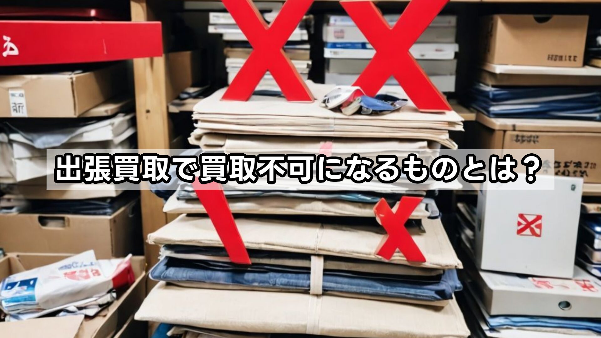 出張買取で買取不可になるものとは?