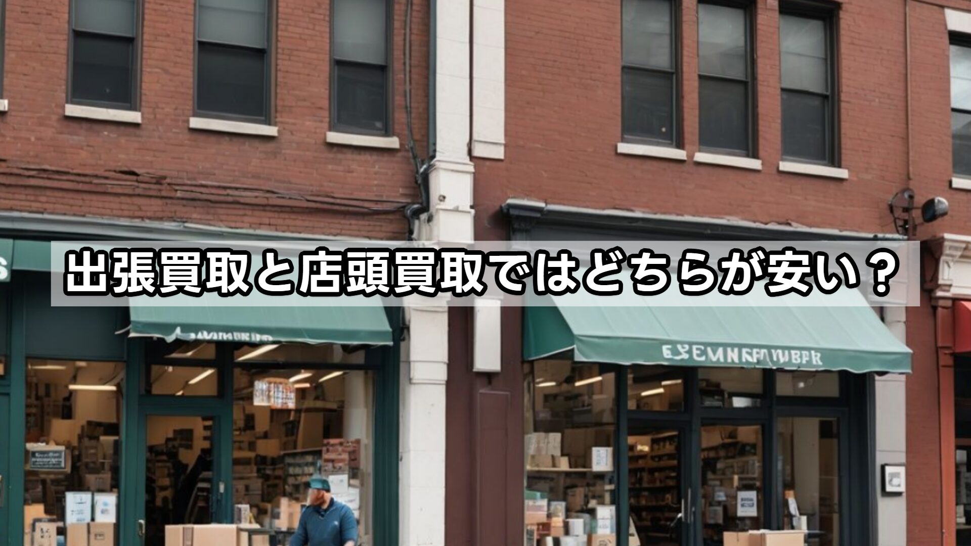 出張買取と店頭買取ではどちらが安い?