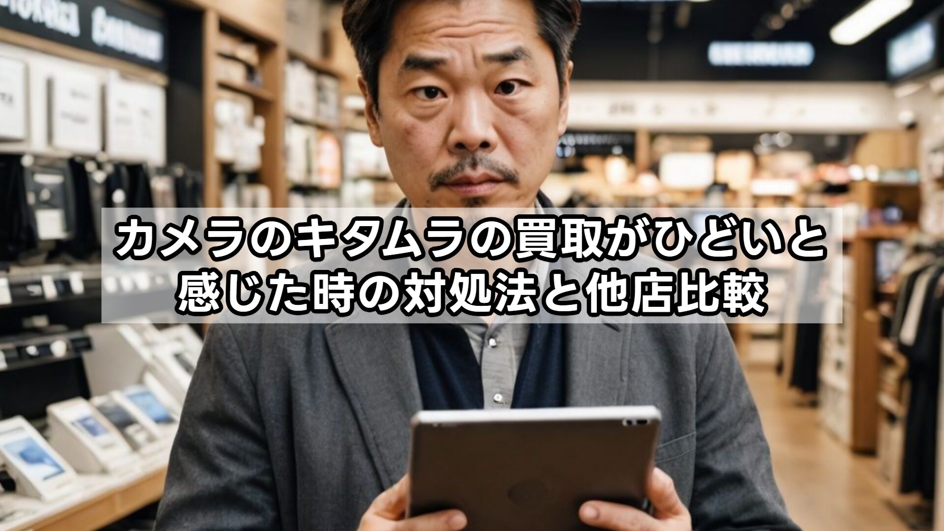 カメラのキタムラの買取がひどいと感じた時の対処法と他店比較