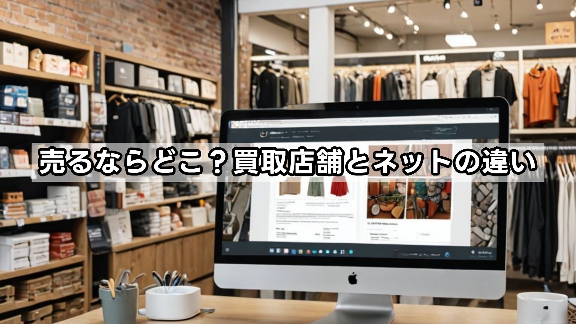 売るならどこ?買取店舗とネットの違い