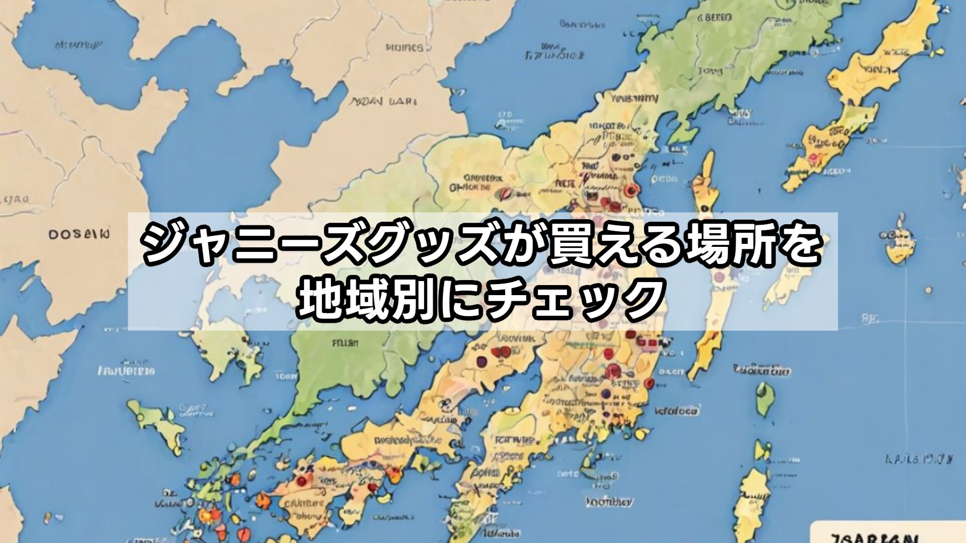 ジャニーズグッズが買える場所を地域別にチェック