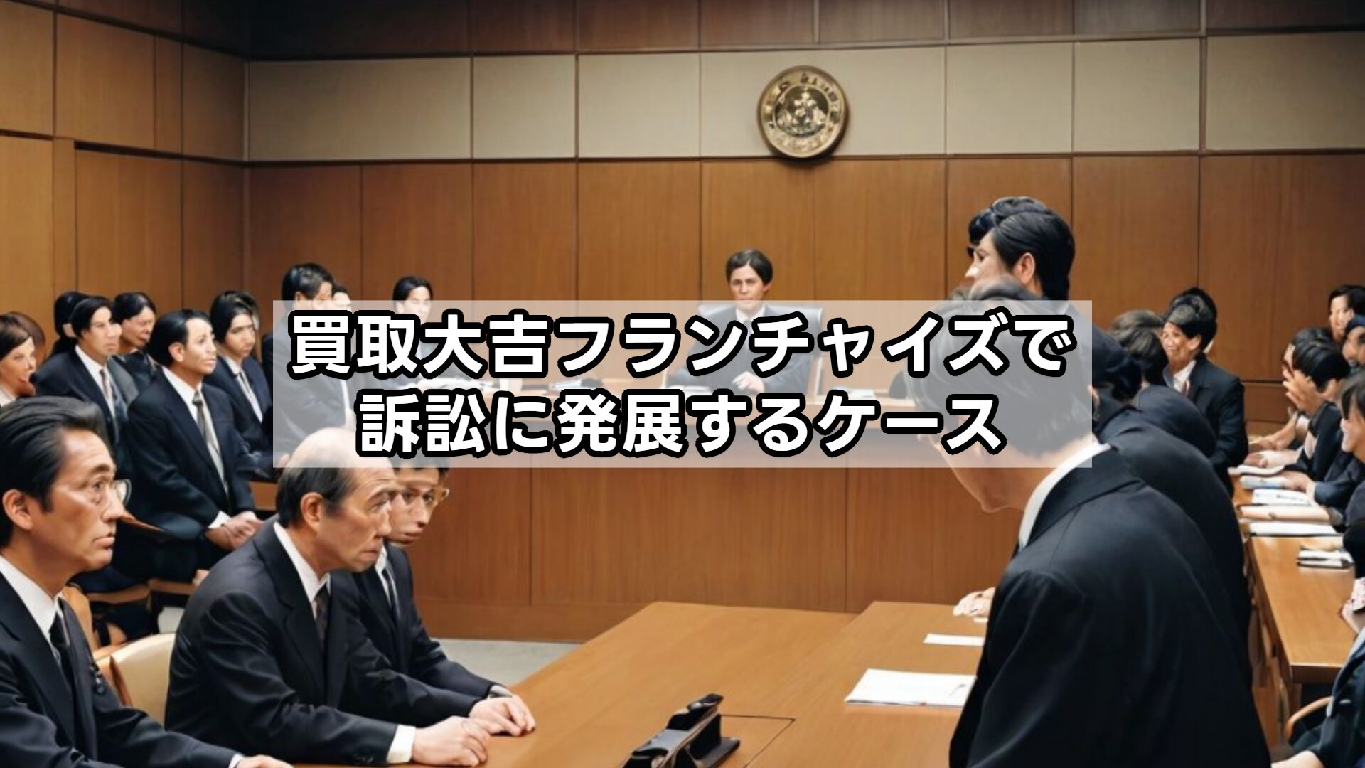 買取大吉フランチャイズで訴訟に発展するケース