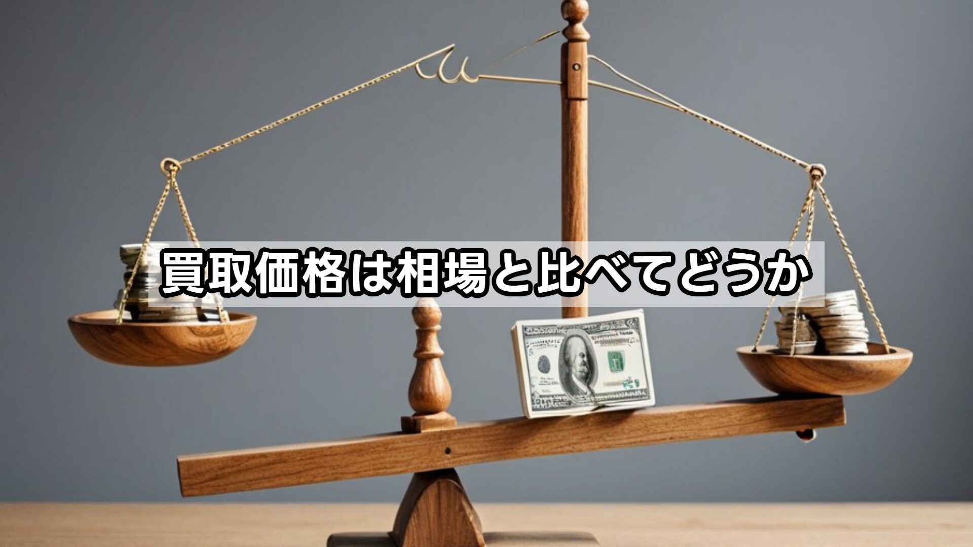 買取価格は相場と比べてどうか