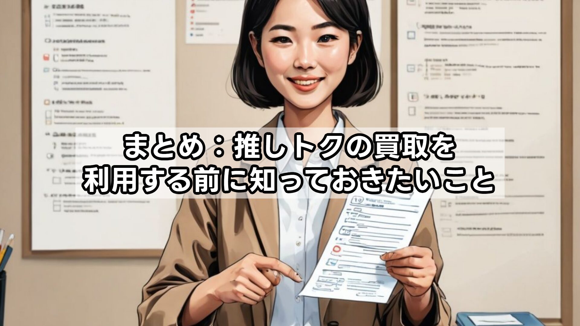 まとめ:推しトクの買取を利用する前に知っておきたいこと