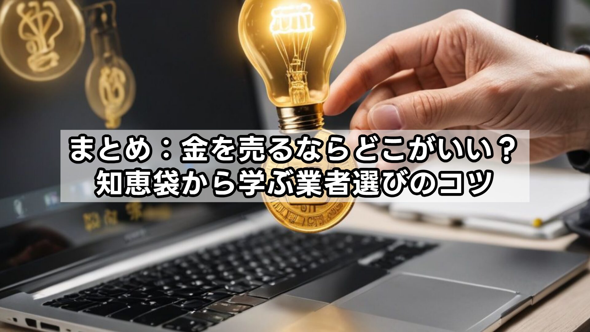 まとめ:金を売るならどこがいい?知恵袋から学ぶ業者選びのコツ