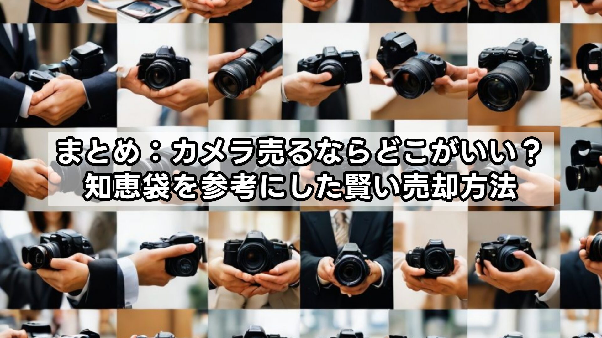 まとめ:カメラ売るならどこがいい?知恵袋を参考にした賢い売却方法