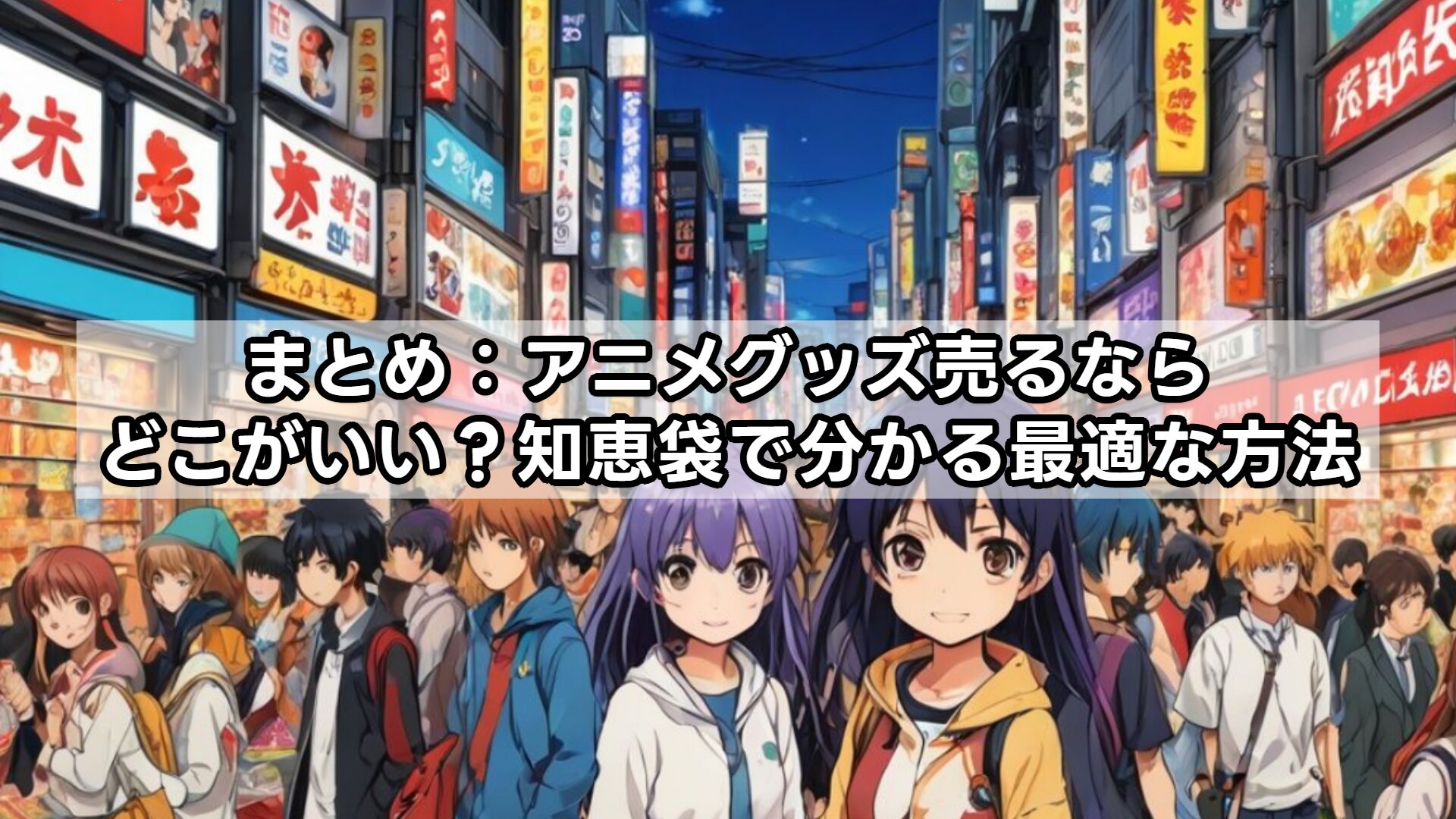 まとめ：アニメグッズ売るならどこがいい？知恵袋で分かる最適な方法