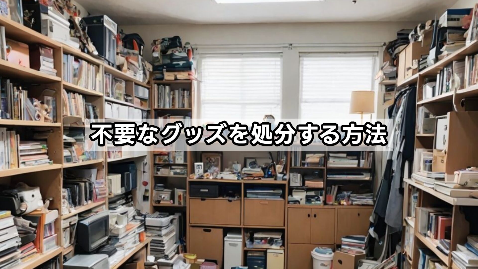 不要なグッズを処分する方法