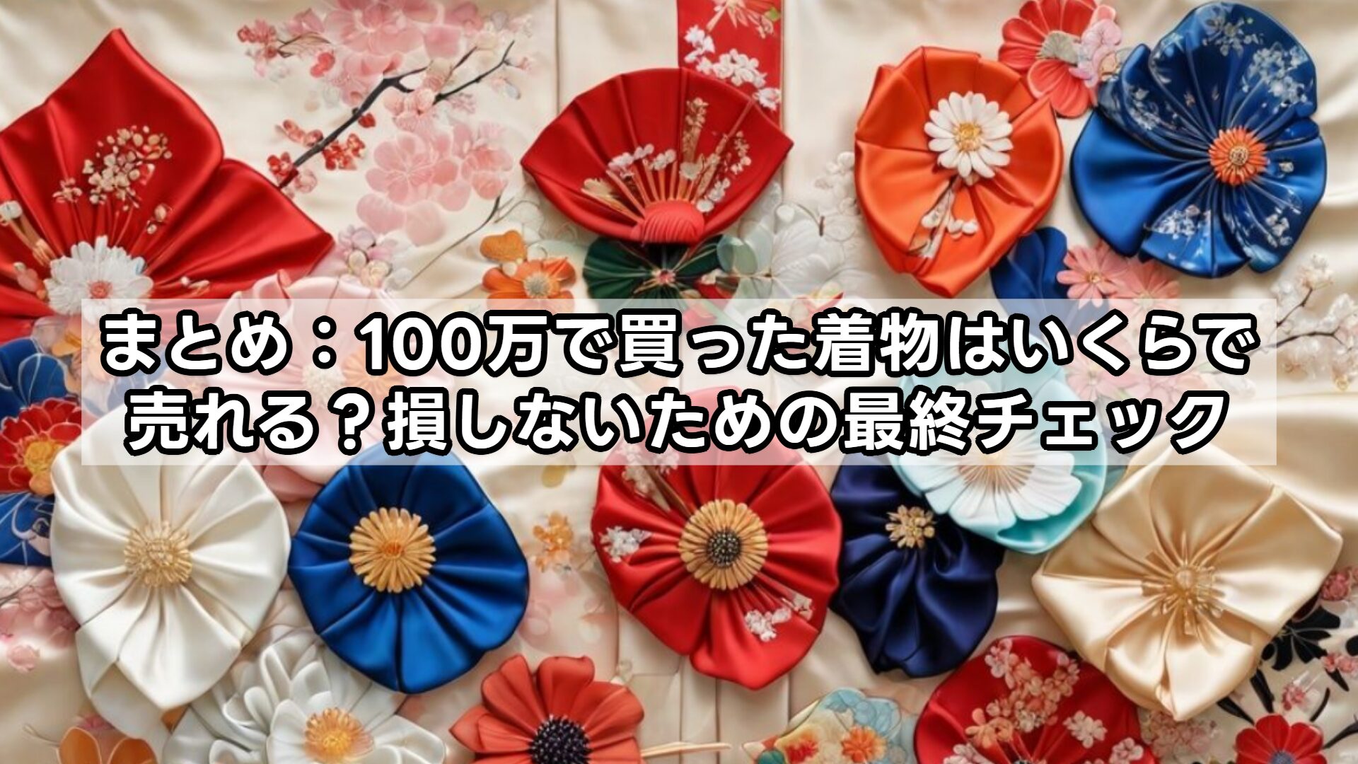 まとめ：100万で買った着物はいくらで売れる？損しないための最終チェック
