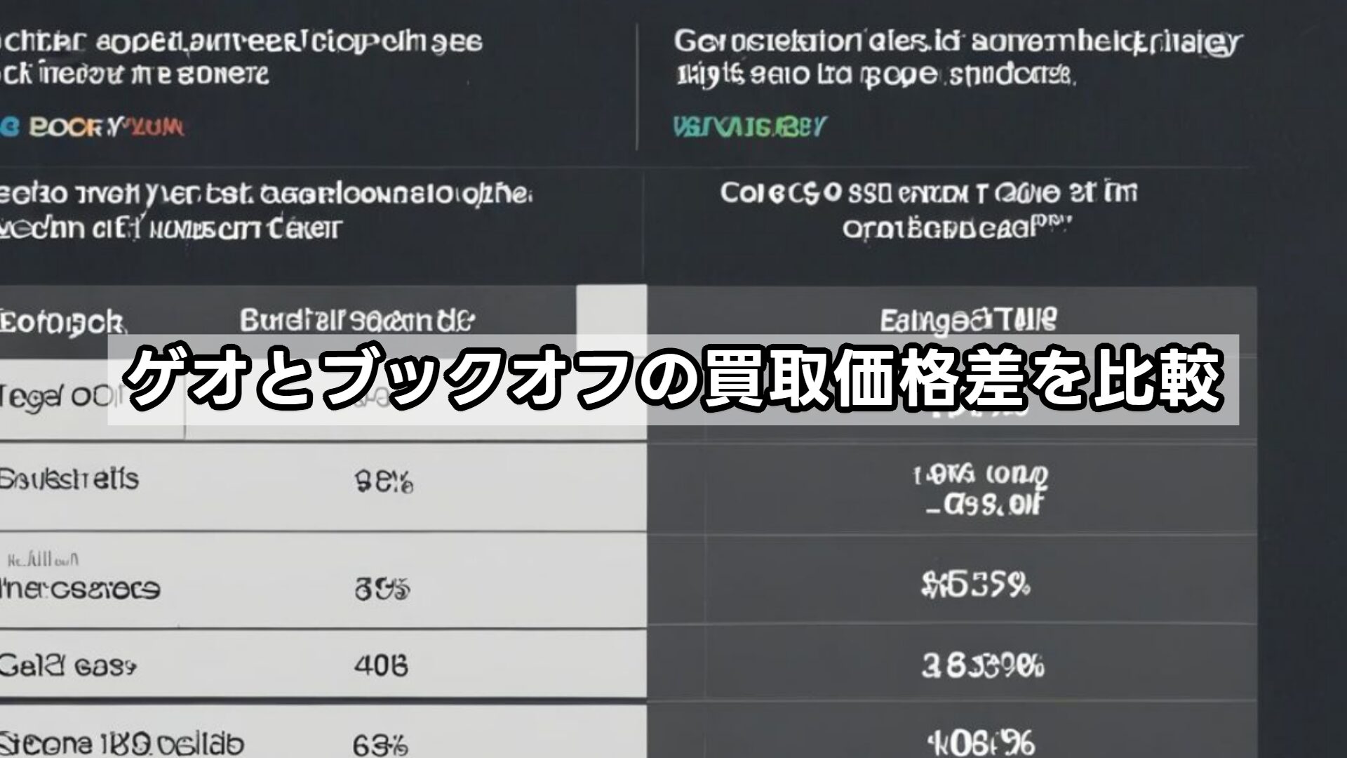 ゲオとブックオフの買取価格差を比較