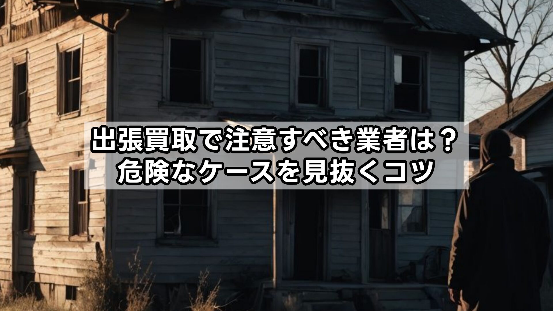 出張買取で注意すべき業者は？危険なケースを見抜くコツ
