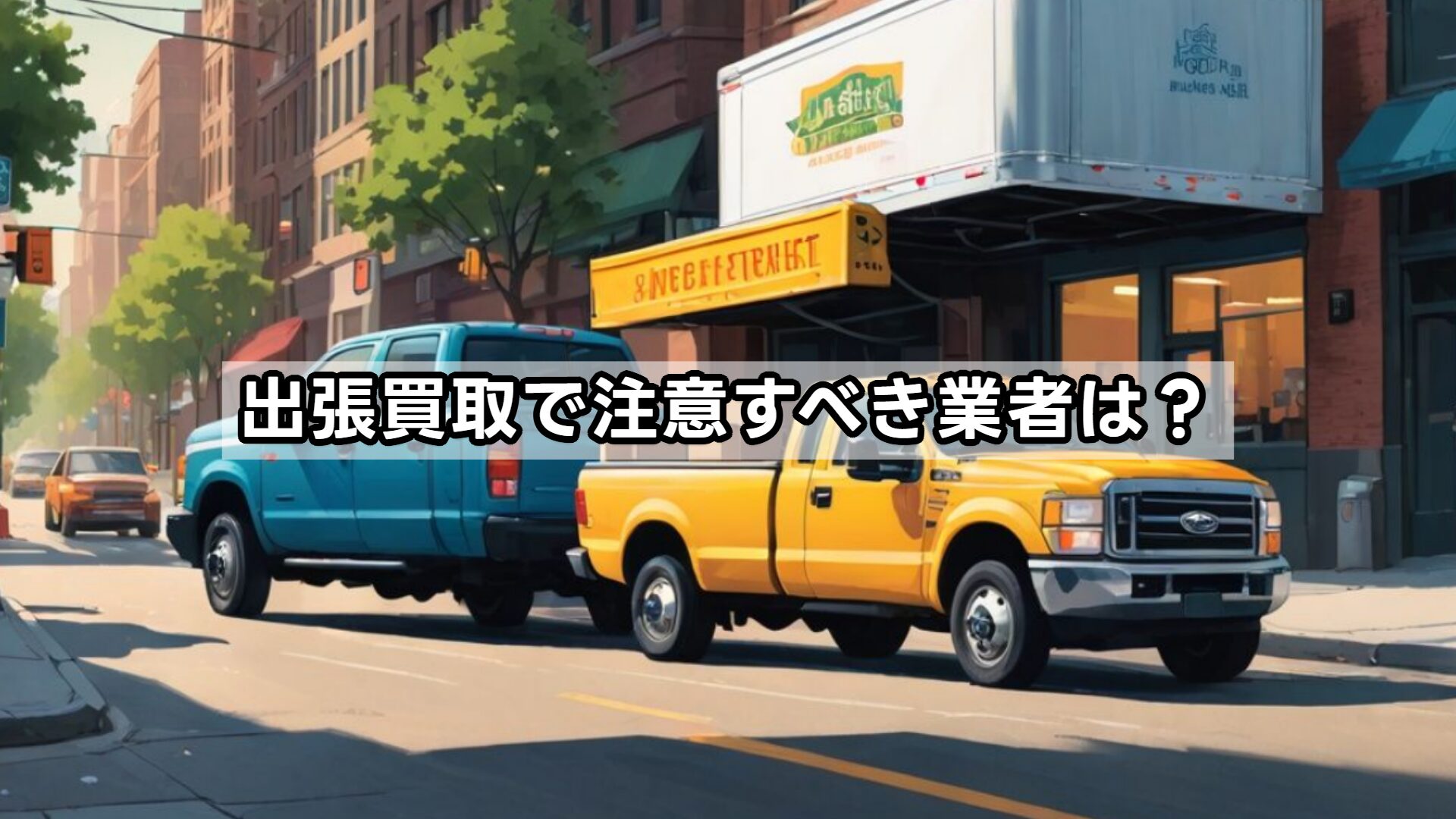 出張買取で注意すべき業者は？