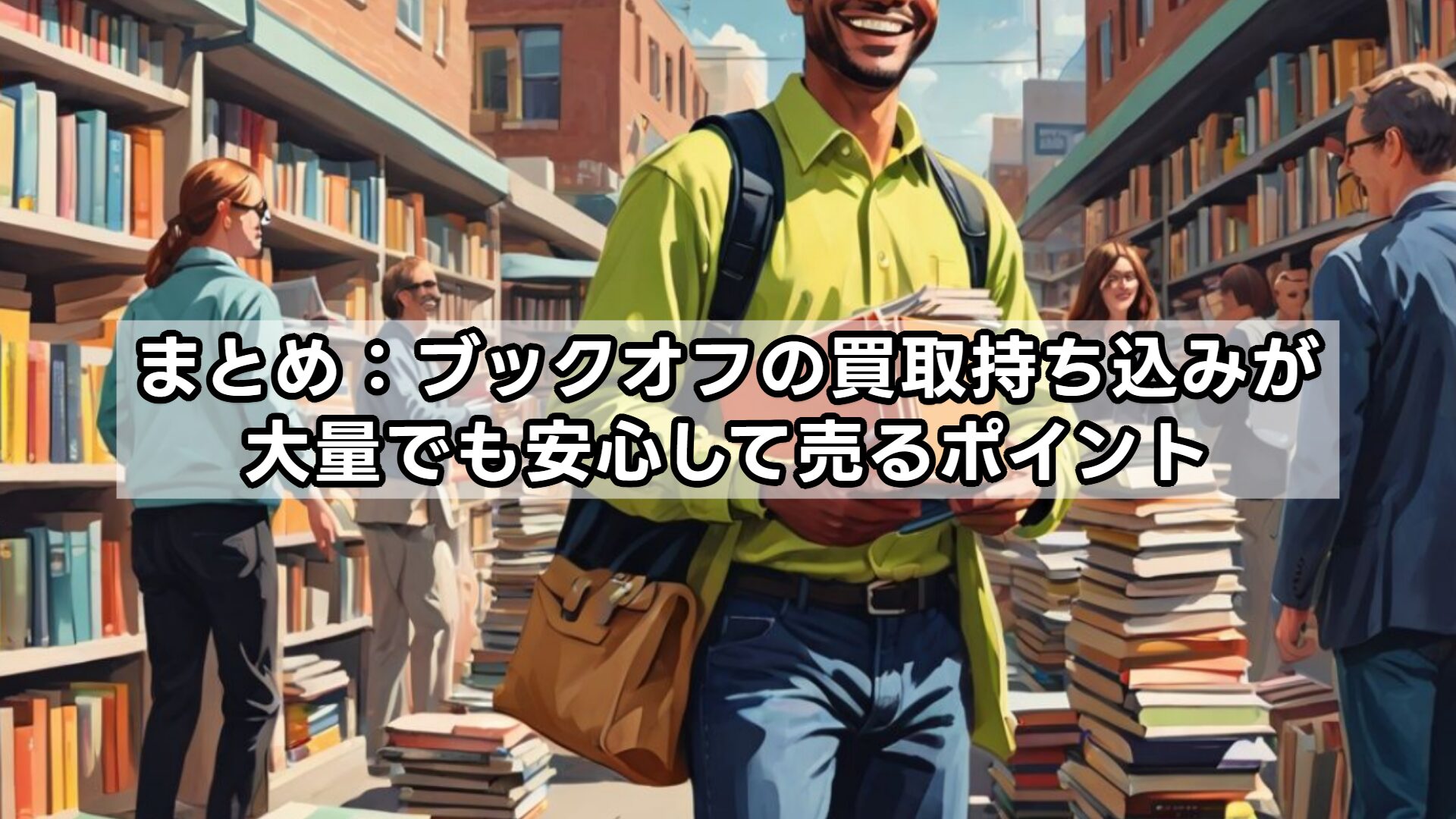 まとめ：ブックオフの買取持ち込みが大量でも安心して売るポイント